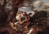 Jan Steen Canvas Paintings - Merry Couple